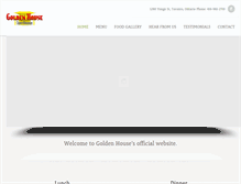 Tablet Screenshot of goldenhouserestaurant.com